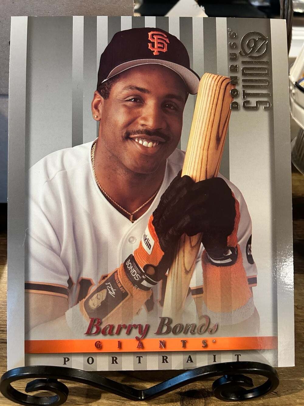 1997 Donruss Studio Portrait Barry Bonds #14 San Francisco Giants Baseball Card